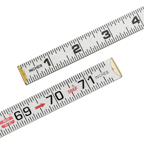 R&egrave;gle plate Red End, 6' lo, Bois Ontario Safety Products