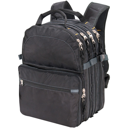 Sacs &agrave; dos pour outils &agrave; 75 pochettes, 13" lo x 17-1/2" la, Noir, Nylon Ontario Safety Products