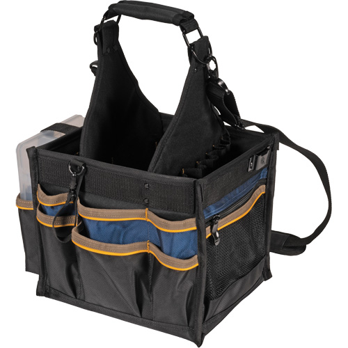Grands porte-outils pour &eacute;lectriciens et travaux de maintenance, Polyester, 23 pochettes, Noir Ontario Safety Products