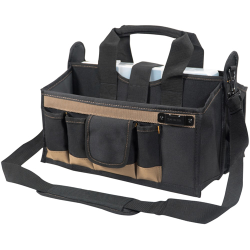 Sac &agrave; outils avec plateau central, Toile, 16 pochettes, Noir Ontario Safety Products
