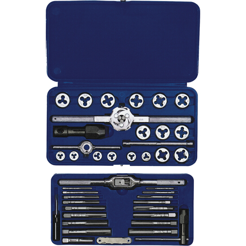 Hanson&reg; Fractional Tap & Hex Die Set, 41 Pieces Ontario Safety Products