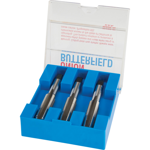Hand Tap Set, High Speed Steel, 4-40 Thread Ontario Safety Products