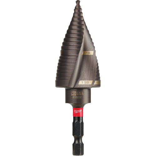 Foret &eacute;tag&eacute; #9 Shockwave Impact Duty, 7/8" - 1-1/8", Incr&eacute;ments de 1/4", Titane Ontario Safety Products