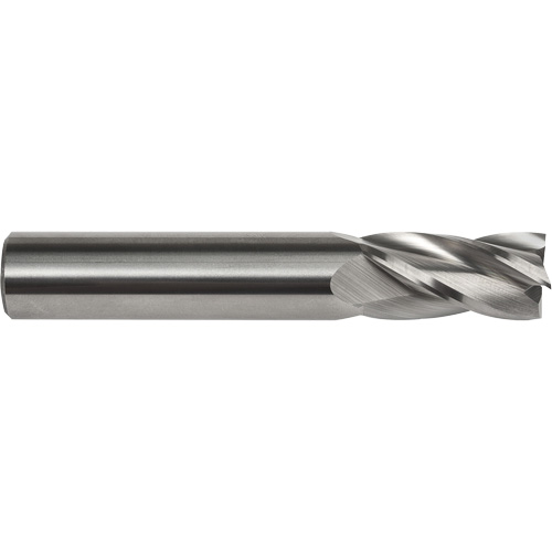 Square End Mill, 3/16" Dia., 2" L, 4 Flutes, 3/16" Shank, Carbide Ontario Safety Products