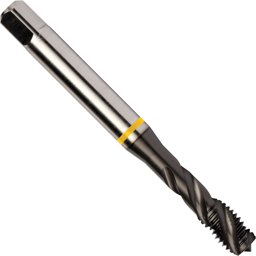 Taraud &agrave; goujures h&eacute;licoidales Yellow Shark, Acier rapide au cobalt, Filet de 7/16"-20, 3,937" l Ontario Safety Products