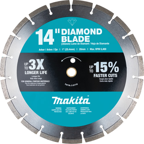 Lame diamant &agrave; bordure segment&eacute;e Ontario Safety Products