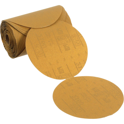 Disque abrasif dor&eacute; en rouleau Stikit, 6" dia., Grain P120, Oxyde d'aluminium Ontario Safety Products