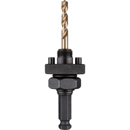 Hole Dozer Hole Saw Large Arbor with Cobalt Pilot Bit, 1-1/4" and Larger, 1/4" Shank Ontario Safety Products