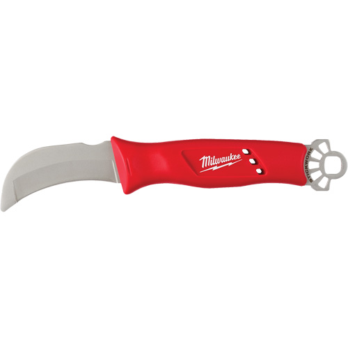 Linemans Blunt Tip Hawkbill Knife with STICKWORK 3-in-1 Ring Ontario Safety Products