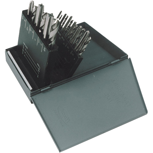 HT18 Jobber Length Drill Bit & Plug Hand Tap Set, 18 Pieces Ontario Safety Products