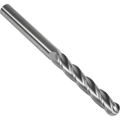 Fraise en bout sph&eacute;rique extra longue 30° S147, 1/2" dia., 6" lo, 4 cannelures, 1/2" tige, Carbure Ontario Safety Products
