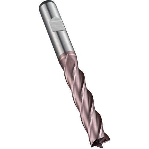 Fraise &agrave; embout droit, 5 mm dia., 68 mm lo, 4 cannelures, 6 mm tige, Acier rapide au cobalt Ontario Safety Products