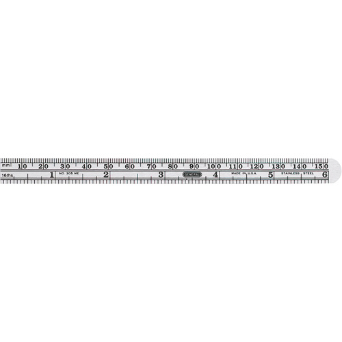 Economy Precision Flexible Ruler, 6-1/2" L, Steel Ontario Safety Products