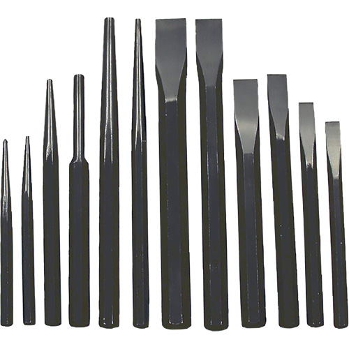 IPC-12 Jumbo Punch & Chisel Set, 12 Pieces Ontario Safety Products