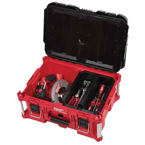 Grande boîte &agrave; outils Packout, 22" x 16" x 11", Noir/Rouge Ontario Safety Products