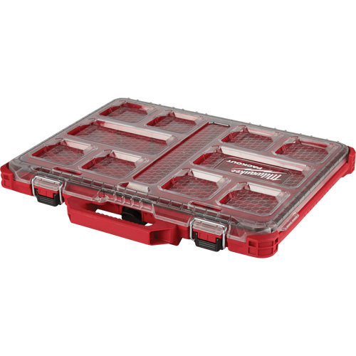 Packout Low-Profile Organizer, 19-3/4" x 16-2/5" x 2-1/2", Black/Red Ontario Safety Products