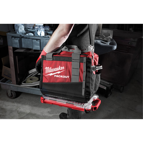 Packout Compact Low-Profile Organizer, 16-2/5" x 9-3/4" x 2-1/2", Black/Red Ontario Safety Products