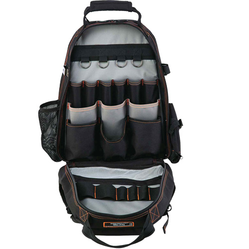 Arsenal&reg; 5843 Tool Backpack, 13-1/2" L x 8-1/2" W, Black, Polyester Ontario Safety Products