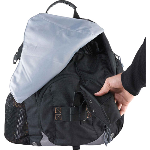 Arsenal&reg; 5143 Tool Backpack, 15" L x 8" W, Black, Polyester Ontario Safety Products