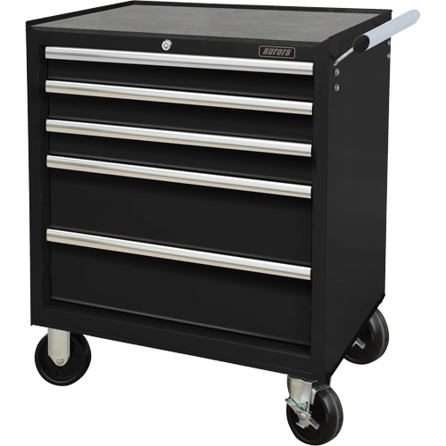 Chariot &agrave; outils industriel, 5 tiroirs, 27" la x 18-3/4" p x 31-1/2" h, Noir Ontario Safety Products