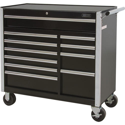 Chariot &agrave; outils industriel, 11 tiroirs, 41" la x 18-3/4" p x 39-1/3" h, Noir Ontario Safety Products