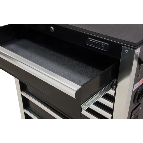 Heavy-Duty Tool Cart, 7 Drawers, 28" W x 22" D x 42-3/8" H, Black Ontario Safety Products