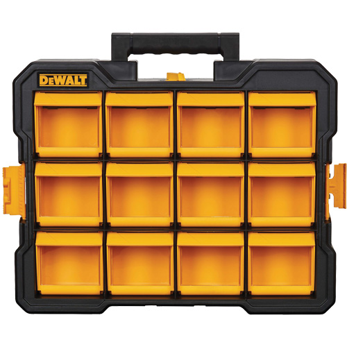Organisateur Flip-Bin, 3-7/8" la x 17-3/4" p x 13-7/8" h, Noir/Jaune Ontario Safety Products