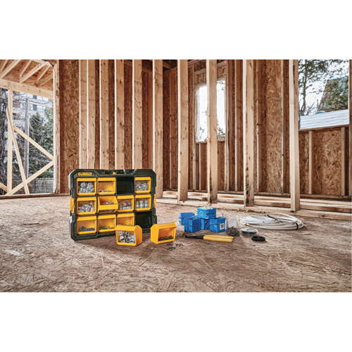 Organisateur Flip-Bin, 3-7/8" la x 17-3/4" p x 13-7/8" h, Noir/Jaune Ontario Safety Products