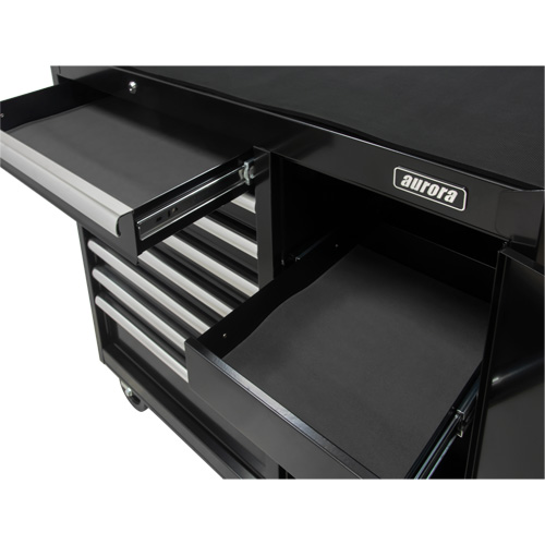 Chariot &agrave; outils industriel, 8 tiroirs, 44-3/10" la x 21-1/10" p x 36-7/10" h, Noir Ontario Safety Products