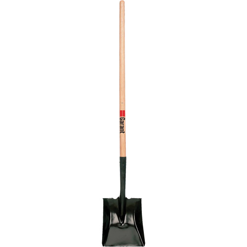 Square Point Shovel, Wood, Tempered Steel Blade, Straight Handle, 42" Long Ontario Safety Products