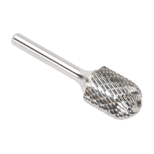 CLEVELAND Solid Carbide Burrs - Cylinder Shape with Ball Nose, SC-7, 3/4" Dia., 25.4 mm Depth of Cut Ontario Safety Products