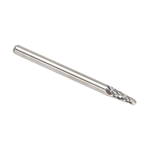 Solid Carbide Burrs - Taper Shape Radius End 14°, 1/8" Shank Ontario Safety Products