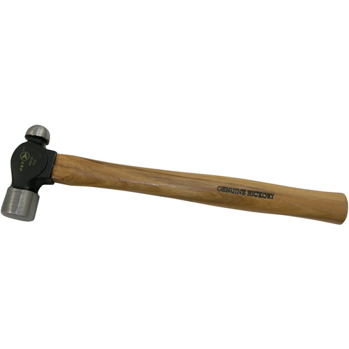 Heavy-Duty Ball Pein Hammer, 8 oz. Head Weight, Plain Face, Wood Handle Ontario Safety Products