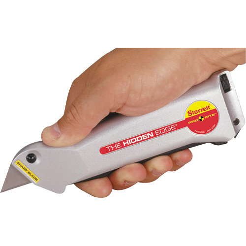 Hidden Edge&reg; Knife, 19 mm, Steel, Aluminum Handle Ontario Safety Products