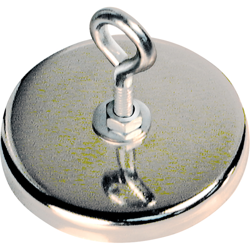 Aimants ronds &agrave; profil bas, dia. 2-5/8", Force de 41  lb Ontario Safety Products