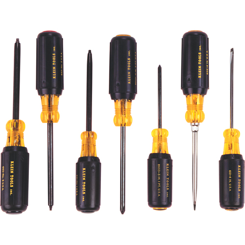 Canadian Basic Cushion-Grip Screwdriver Set, 7 Pcs. Ontario Safety Products