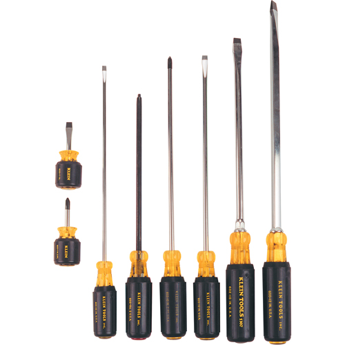 Long & Short Cushion-Grip Screwdriver Set, 8 Pcs. Ontario Safety Products
