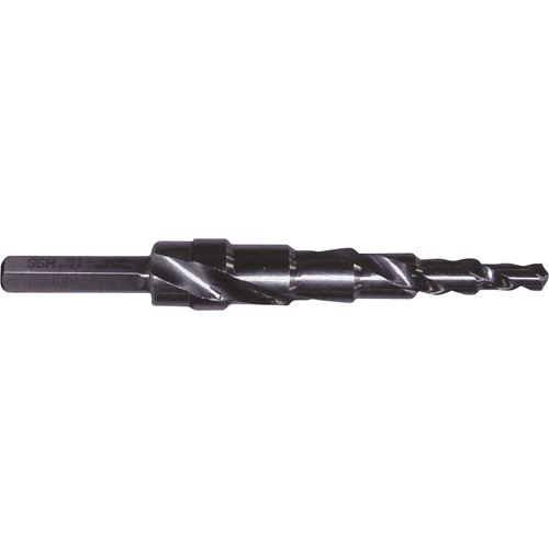 Progressive Step Drill, 1/8" - 1/2" , 1/32" Increments, High Speed Steel Ontario Safety Products