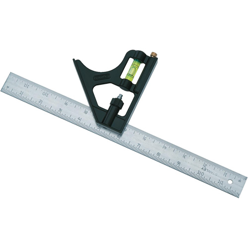 Combination Square, 12" L, 1/8"/1/16"/1/32" Graduations Ontario Safety Products