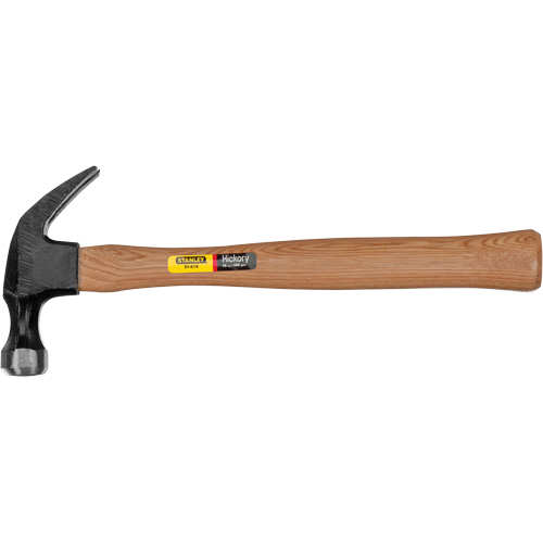 Hammer, 16 oz., Wood Handle, 5-6/25" L Ontario Safety Products