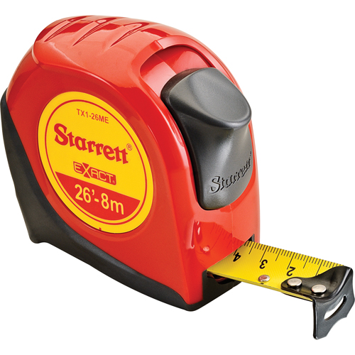 Control Series Measuring Tape, 1" x 26', 1/16" Graduations Ontario Safety Products
