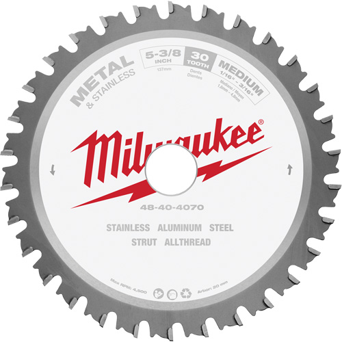 MetalTech Circular Saw Blade, 5-3/8", 30 Teeth, Metal Use Ontario Safety Products