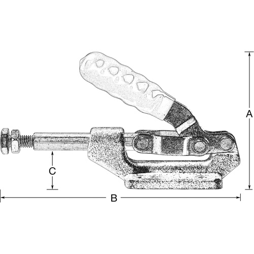 Serre-flan droit, Force de serrage de 600 lb Ontario Safety Products