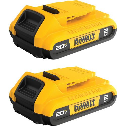 Max* Compact Batteries, Lithium-Ion, 20 V, 2 A Ontario Safety Products