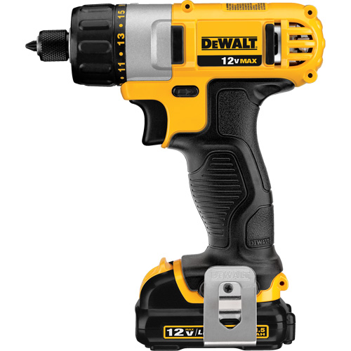 Max Screwdriver Kit, 1/4", 12 V, 160 UWO Max. Torque, Lithium-Ion Battery Ontario Safety Products