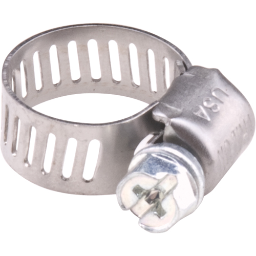Colliers de serrage pour tuyaux - Collier de serrage en acier inoxydable & vis zingu&eacute;e, Dia. min 1/5", Dia. max 5/8" Ontario Safety Products