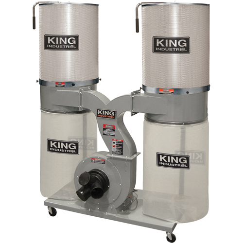 Dust Collectors with 2 Canister Filters, 55-1/2" x 23" x 70" Ontario Safety Products