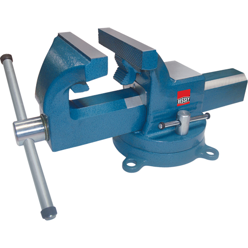 Heavy-Duty Industrial Bench Vises, 4" Jaw Width, 2-3/8" Throat Depth Ontario Safety Products