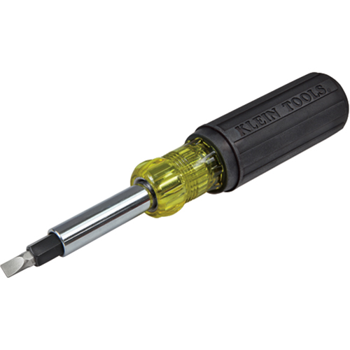 Heavy-Duty Multi-Bit Screwdriver/Nut Driver, 7-9/10" L, Cushion Grip Handle Ontario Safety Products