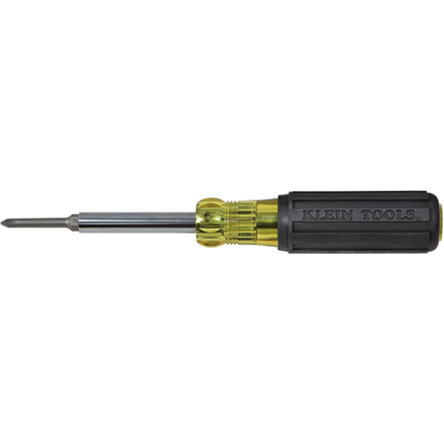 Extended-Reach Multi-Bit Screwdriver/Nut Driver, 9-1/10" L, Cushion Grip Handle Ontario Safety Products